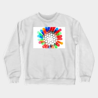 A circle of straws. Crewneck Sweatshirt